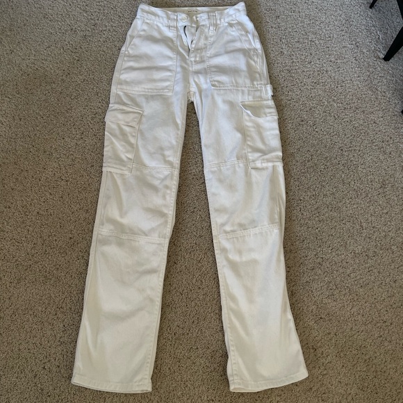 PACSUN Off White Cargo Pant - Size 23 - Picture 1 of 3